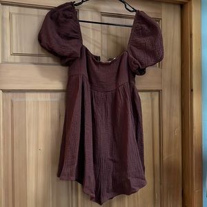 LORNA ROMPER BROWN
